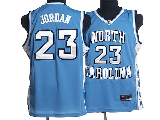 NCAA North Carolina 23 Michael Jordan Blue Jersey